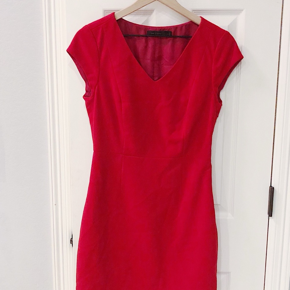 The Limited Red Fitted Dress
